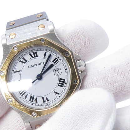 Cartier Santos Octagon LM Watch White Dial Quartz — view 6