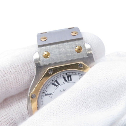 Cartier Santos Octagon LM Watch White Dial Quartz — view 7