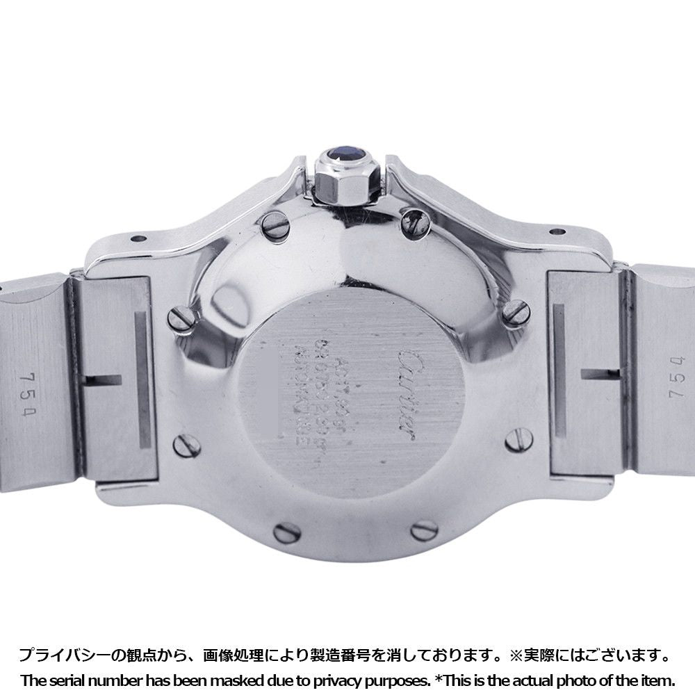 Cartier Santos Octagon LM Watch White Dial Quartz — view 3