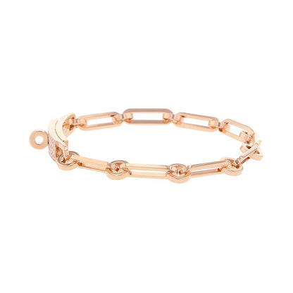 Hermes Bracelet Kelly Chaine Diamond Total 18k Pink Gold — view 2