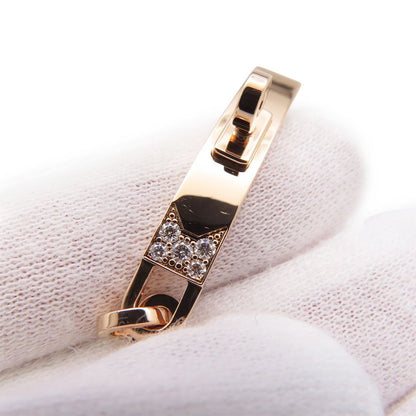 Hermes Bracelet Kelly Chaine Diamond Total 18k Pink Gold — view 6
