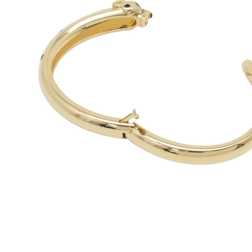 Cartier Bracelet Panthere de Cartier Onyx Tsavorite Garnet 18k Yellow Gold 17 — view 5