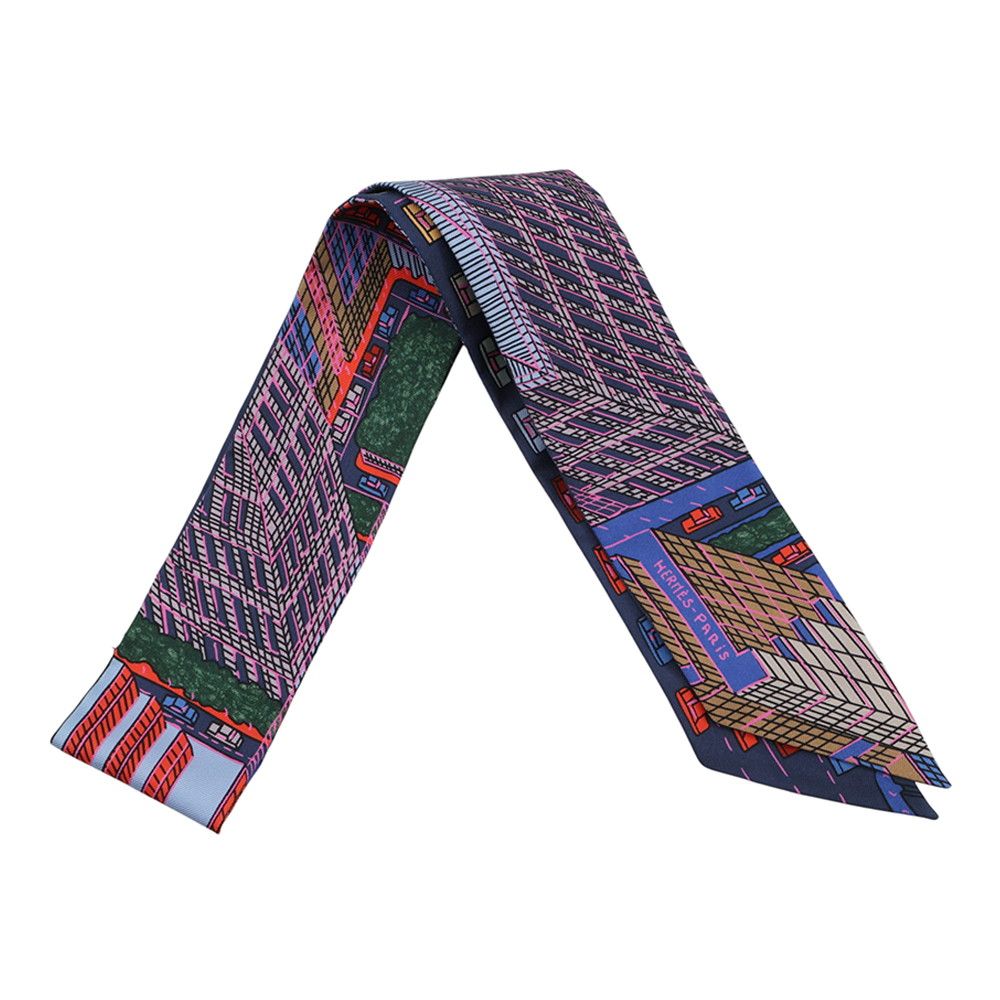 Hermes Scarf Twill Pantin City Silk
