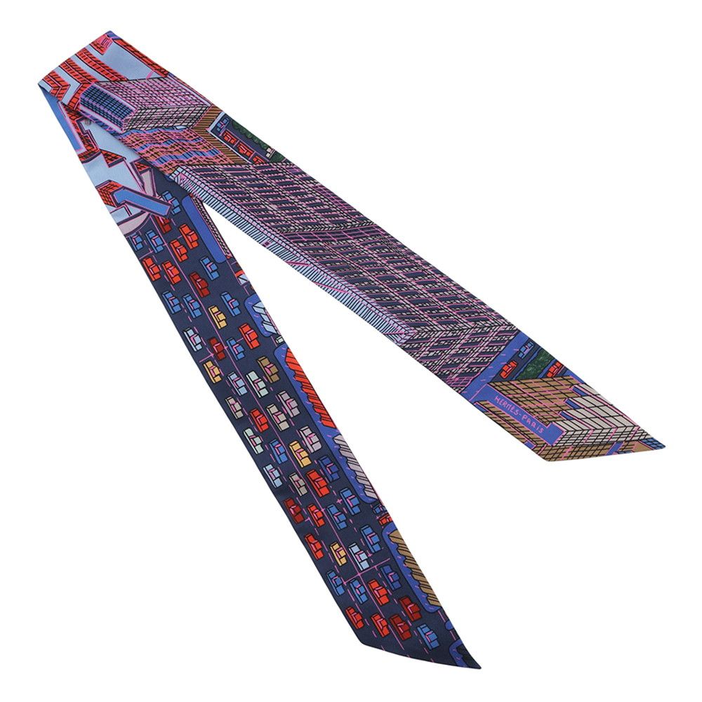 Hermes Scarf Twill Pantin City Silk — view 3
