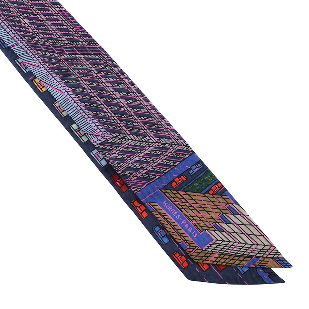 Hermes Scarf Twill Pantin City Silk — view 4