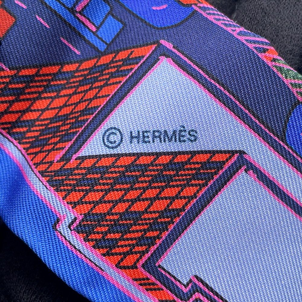 Hermes Scarf Twill Pantin City Silk — view 6
