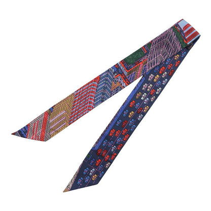 Hermes Scarf Twill Pantin City Silk — view 2