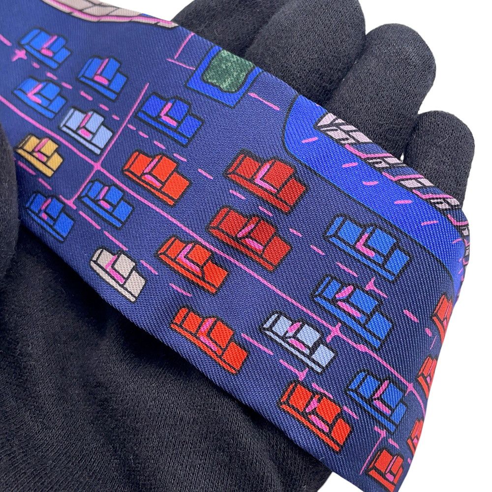 Hermes Scarf Twill Pantin City Silk — view 5
