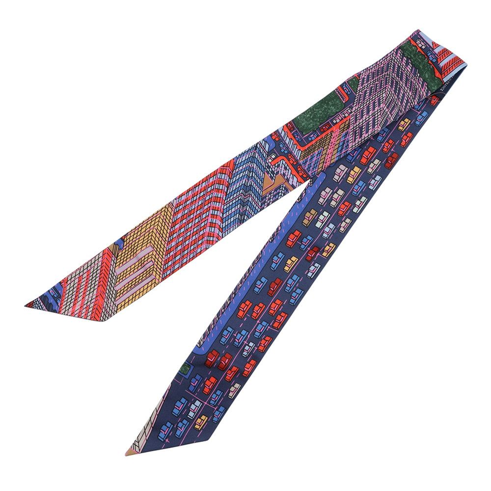 Hermes Scarf Twill Pantin City Silk — view 2