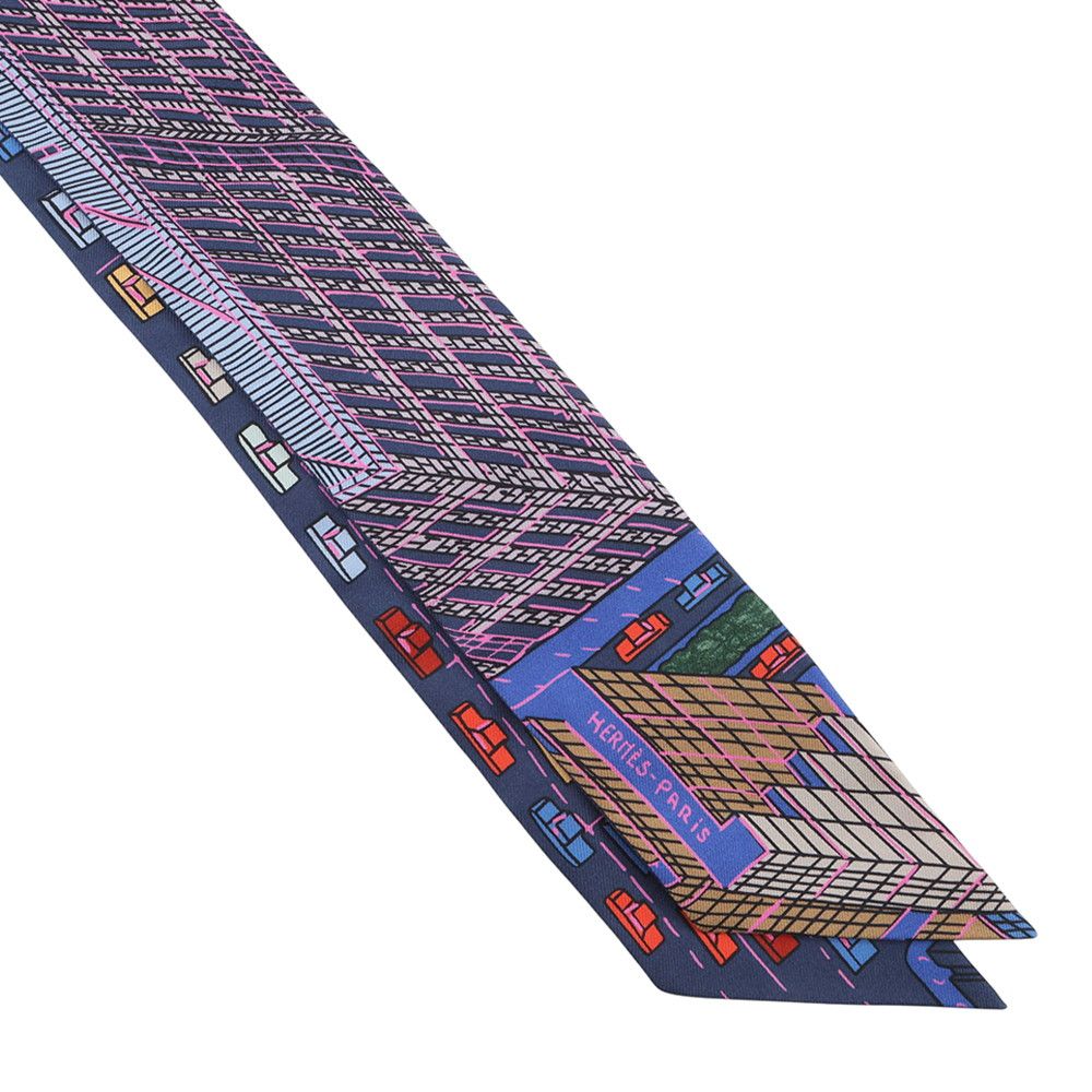 Hermes Scarf Twill Pantin City Silk — view 4