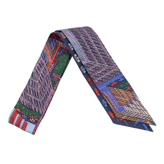 Hermes Scarf Twill Pantin City Silk