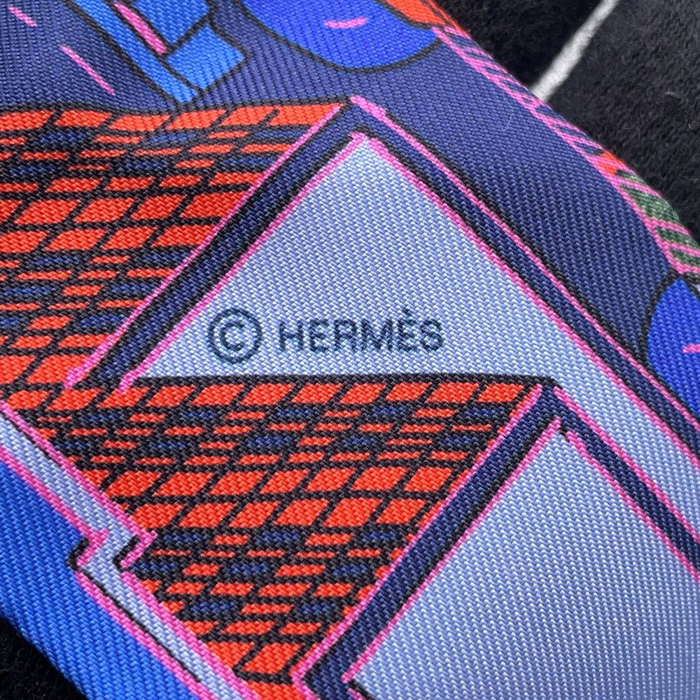 Hermes Scarf Twill Pantin City Silk — view 6