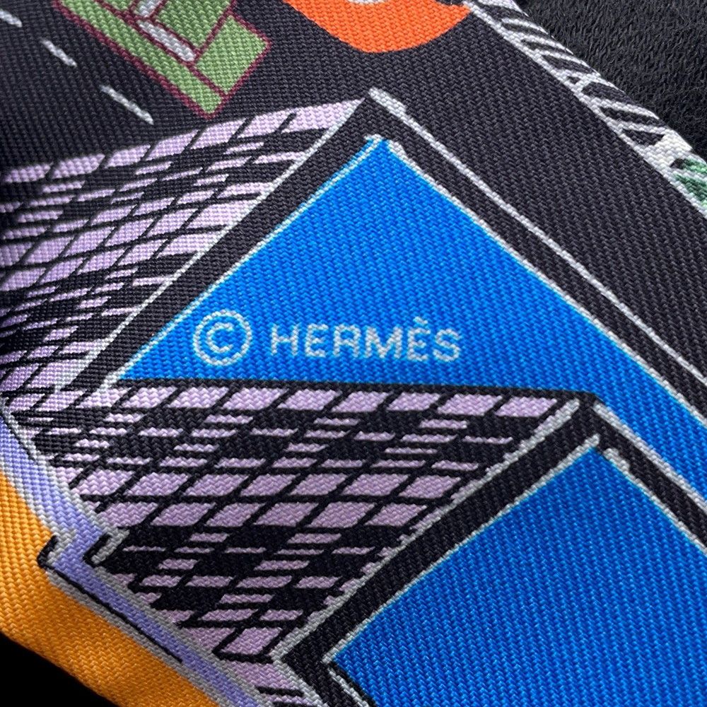 Hermes Scarf Twill Pantin City Silk — view 5