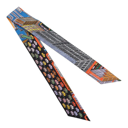 Hermes Scarf Twill Pantin City Silk — view 3