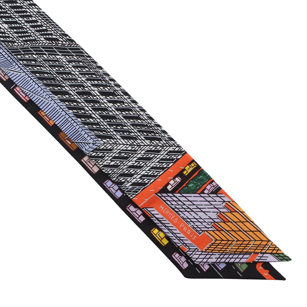 Hermes Scarf Twill Pantin City Silk — view 4