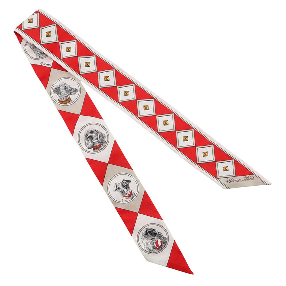 Hermes Scarf Chien Colliers Et Chiens Forever — view 3