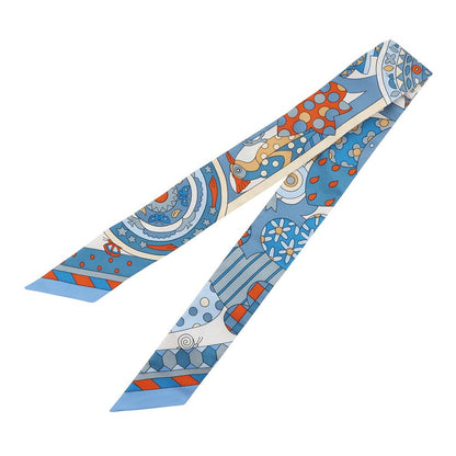 Hermes Scarf Twill Whispers of the Forest les Murmures de la Foret Silk — view 2