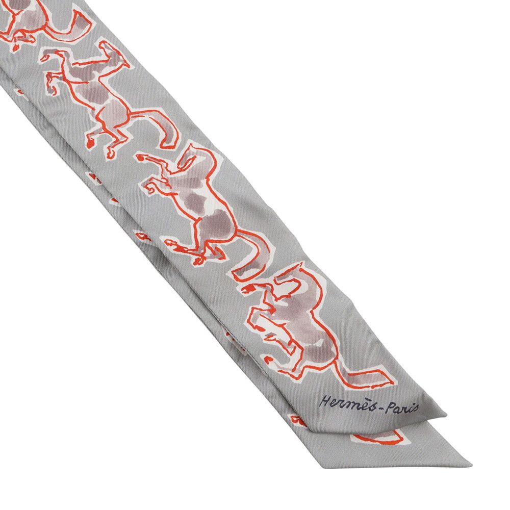 Hermes Scarf Twill Freedom Horse Chevaux en Liberte Silk — view 4