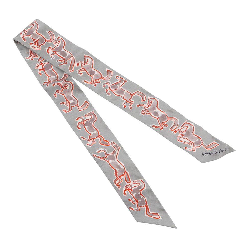 Hermes Scarf Twill Freedom Horse Chevaux en Liberte Silk — view 3