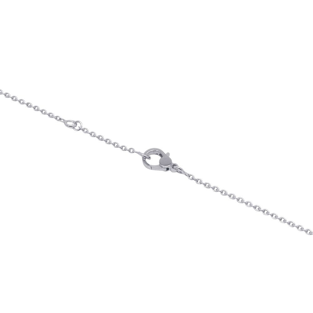 Hermes Necklace Finesse Pendant Diamond Total 18k White Gold — view 5