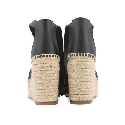 Hermes Sandals Tivoli Leather Cork 36 Shoes Black — view 3