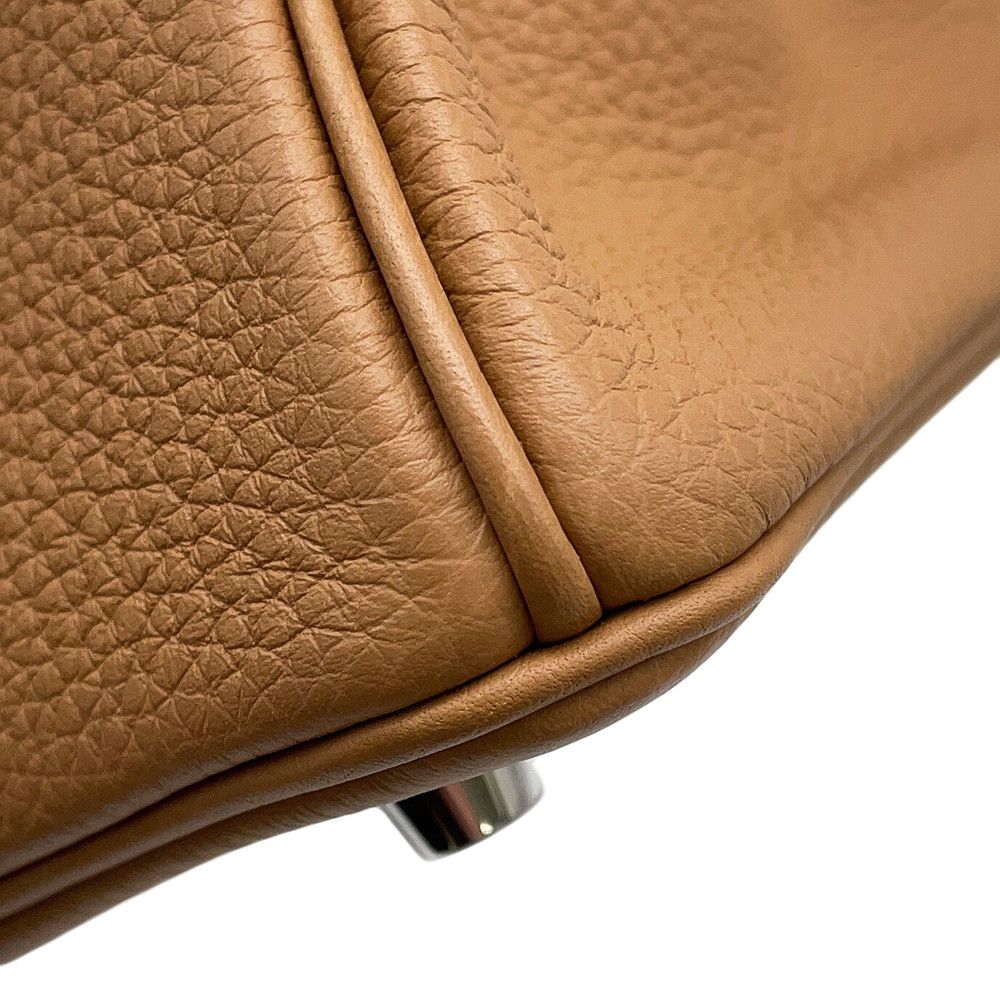 Hermes Birkin 25 Biscuit Silver Togo Handbag — view 8