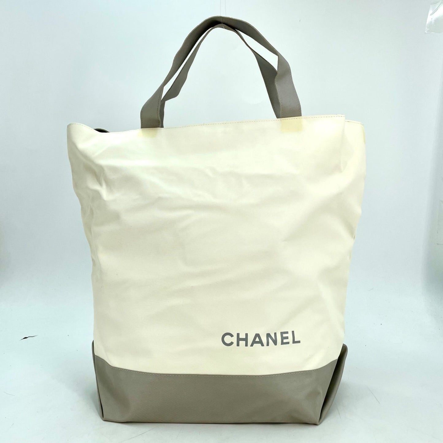 Chanel Tote Shoulder Bag Sports Line White Travel CC Logo