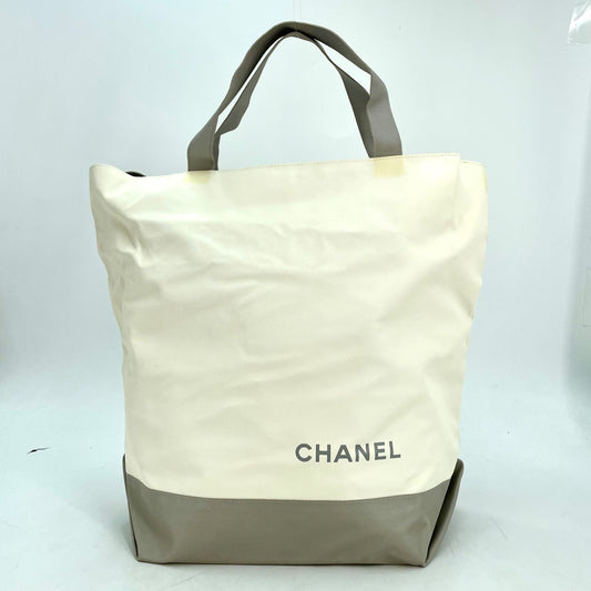 Chanel Tote Shoulder Bag Sports Line White Travel CC Logo