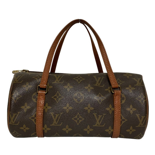 Louis Vuitton Papillon 26 Vintage Monogram Drum Handbag Brown
