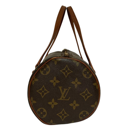 Louis Vuitton Papillon 26 Vintage Monogram Drum Handbag Brown — view 4
