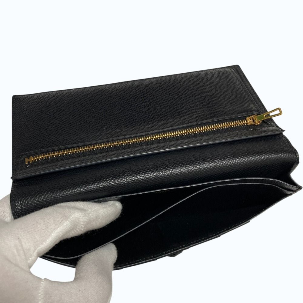 Hermes Bearn Souffle Veau Epsom Wallet Black — view 7
