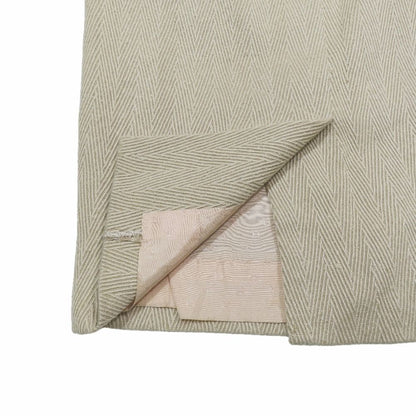 Hermes Vintage Wool Silk Blend Tight Skirt Studded Belt Half Knee Length — view 5