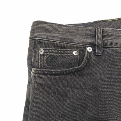Louis Vuitton Denim Jeans Pants Slim Zip Fly Monogram Patch Archive 26 Gray — view 5