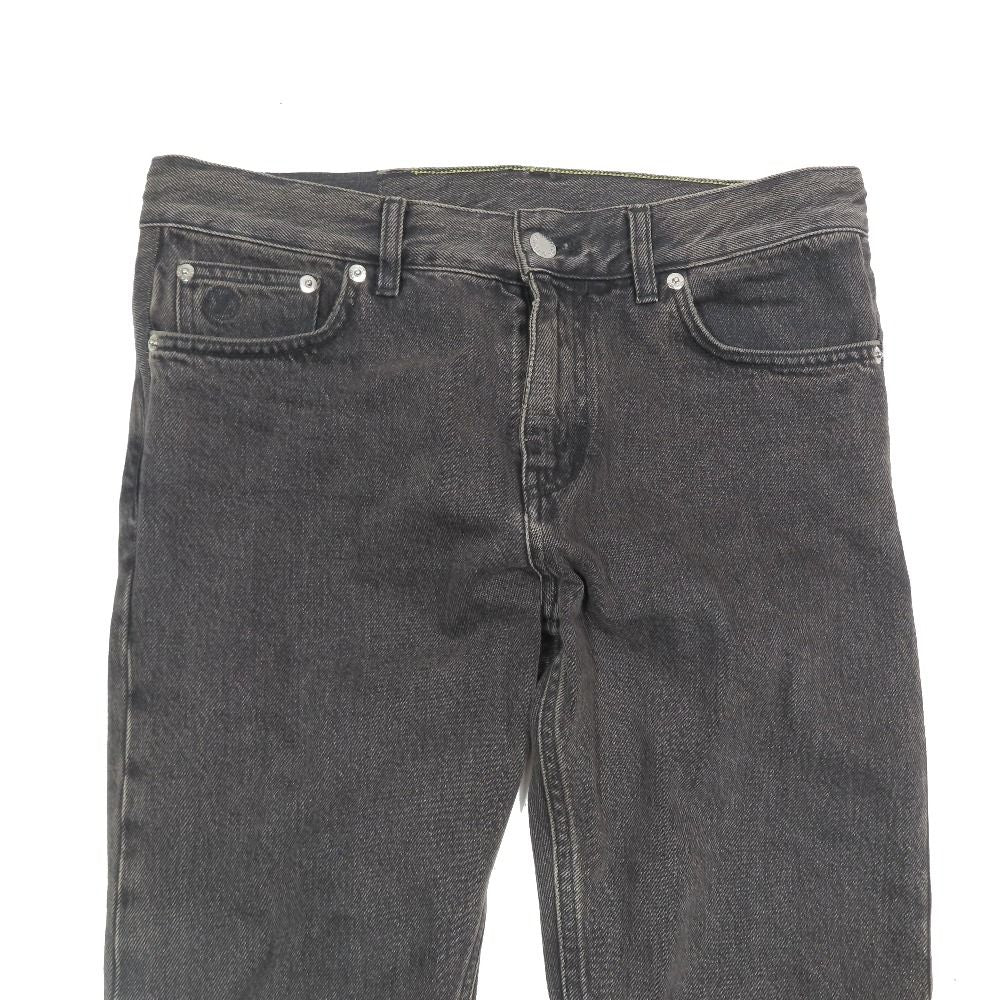 Louis Vuitton Denim Jeans Pants Slim Zip Fly Monogram Patch Archive 26 Gray — view 4