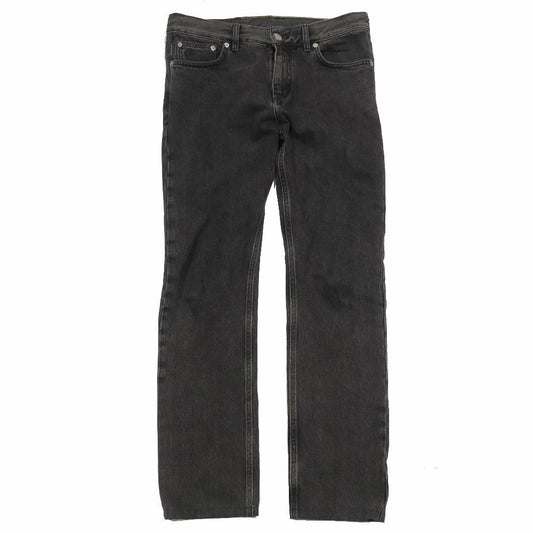 Louis Vuitton Denim Jeans Pants Slim Zip Fly Monogram Patch Archive 26 Gray