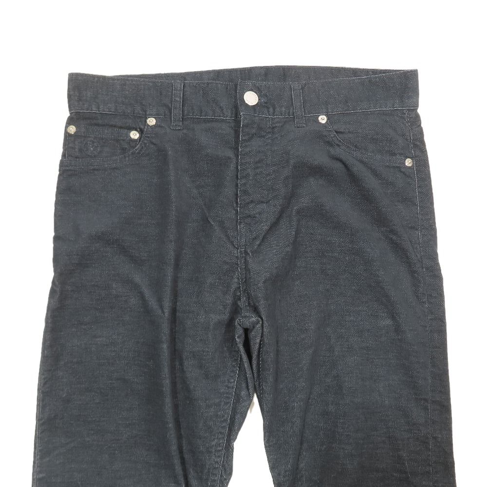 Louis Vuitton Corduroy Pants Slim Straight Zip Fly 28 Indigo Blue — view 4