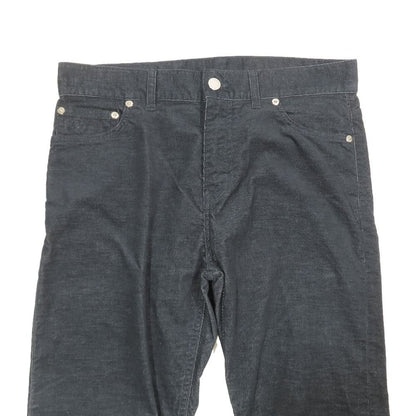 Louis Vuitton Corduroy Pants Slim Straight Zip Fly 28 Indigo Blue — view 4