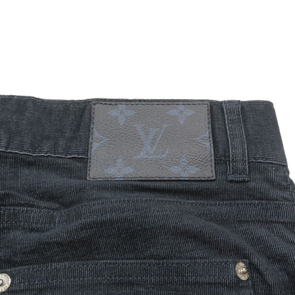 Louis Vuitton Corduroy Pants Slim Straight Zip Fly 28 Indigo Blue — view 6