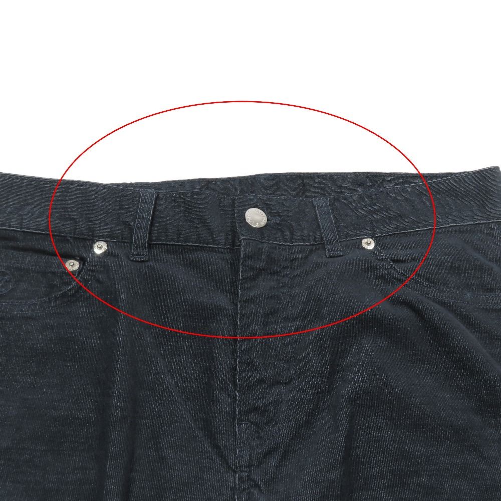 Louis Vuitton Corduroy Pants Slim Straight Zip Fly 28 Indigo Blue — view 9