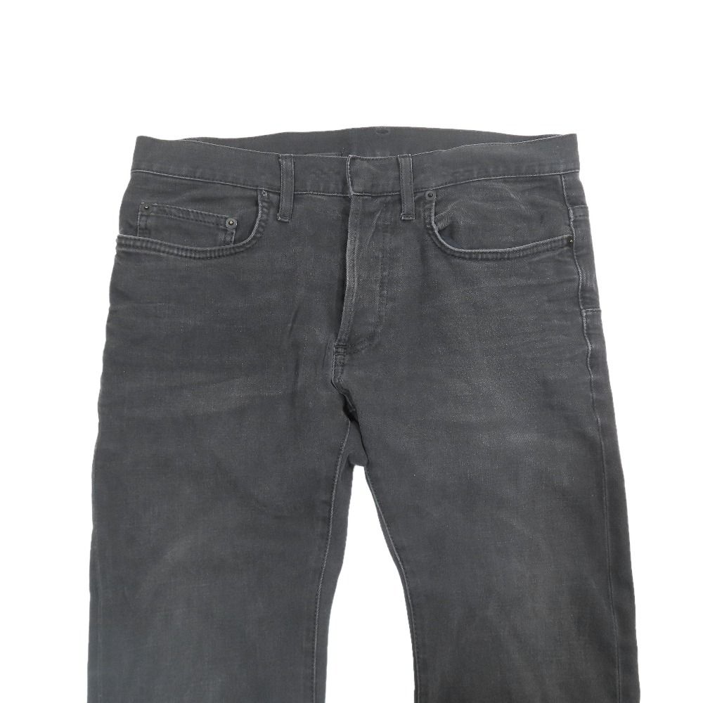 Dior Homme Denim Jeans Pants Slim Skinny Stretch Button Fly 31 Gray — view 4
