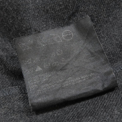 Prada Wool Trousers Straight Pants Zip Fly Pleated Rubber Logo Vintage Archive — view 8