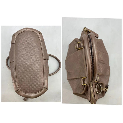 Gucci 2-Way Tote GG Leather Micro Pink — view 4