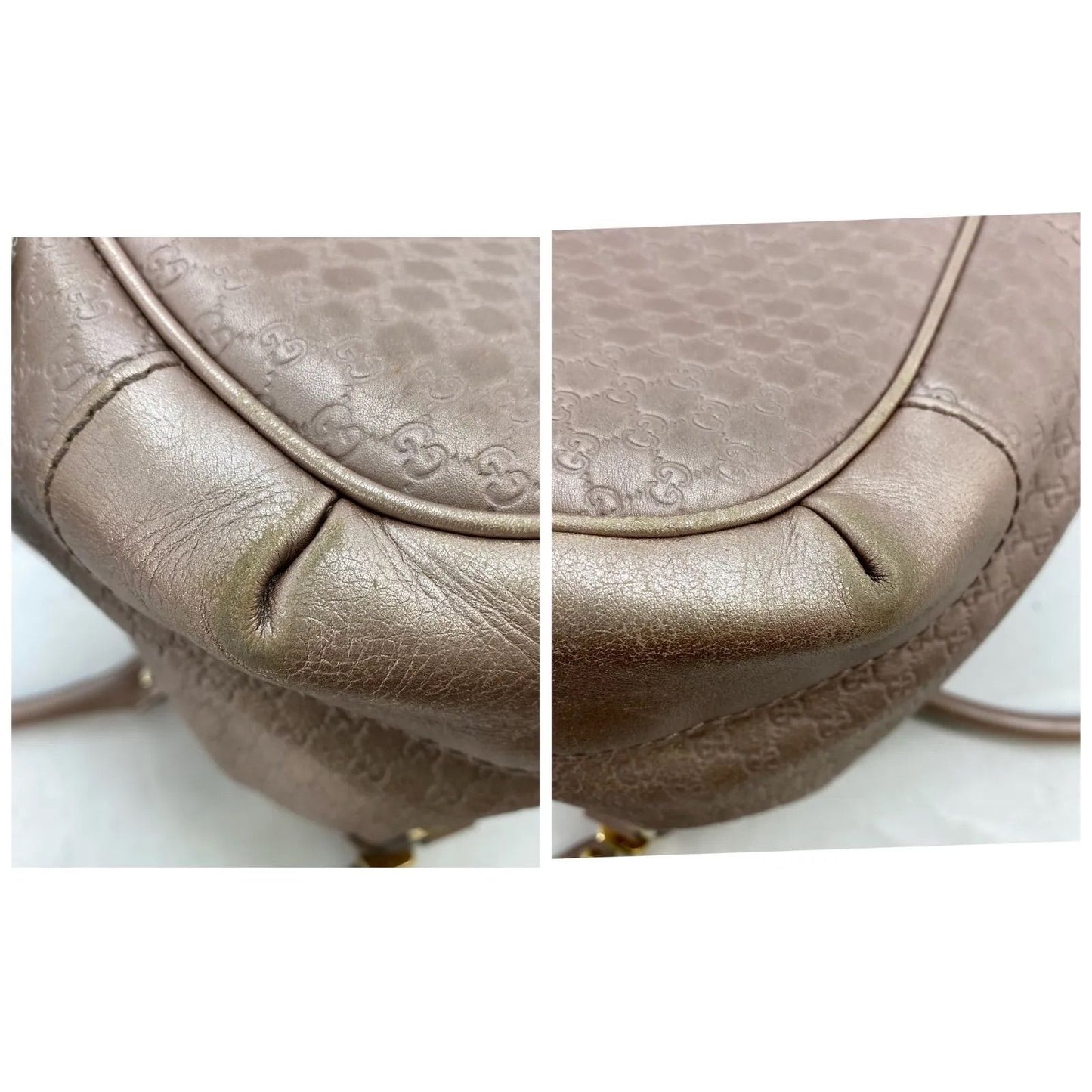 Gucci 2-Way Tote GG Leather Micro Pink — view 6