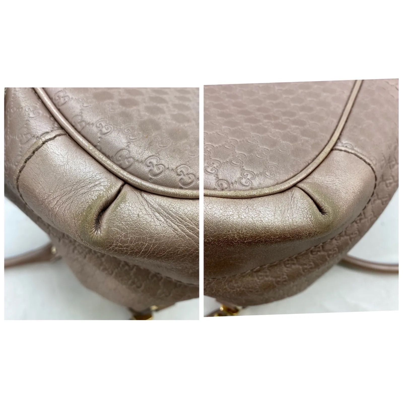 Gucci 2-Way Tote GG Leather Micro Pink — view 6