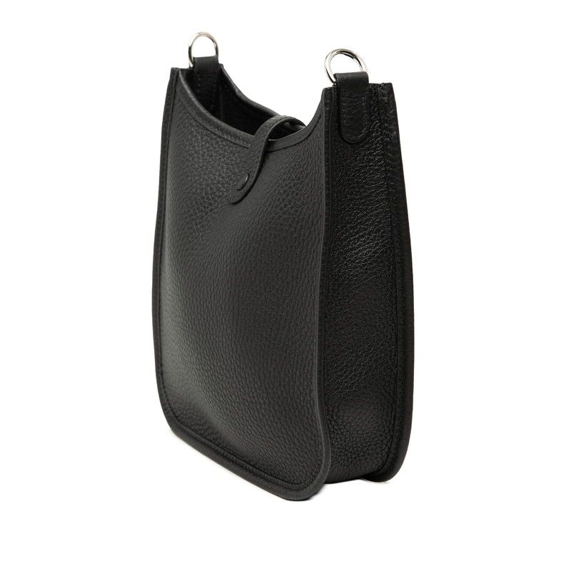 Hermes Evelyne TPM Crossbody Shoulder Bag Noir Black Taurillon Clemence — view 2