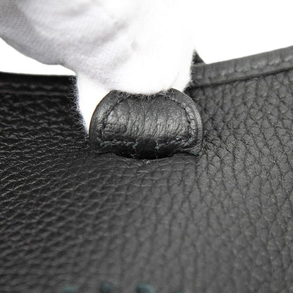 Hermes Evelyne TPM Crossbody Shoulder Bag Noir Black Taurillon Clemence — view 6