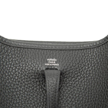 Hermes Evelyne TPM Crossbody Shoulder Bag Noir Black Taurillon Clemence — view 5
