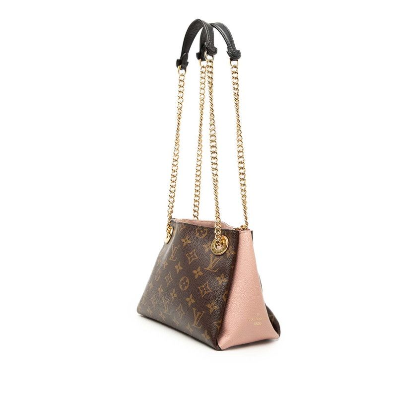 Louis Vuitton Monogram Calf Nne BB Chain Shoulder Bag Brown Rose Poodle Leather — view 2