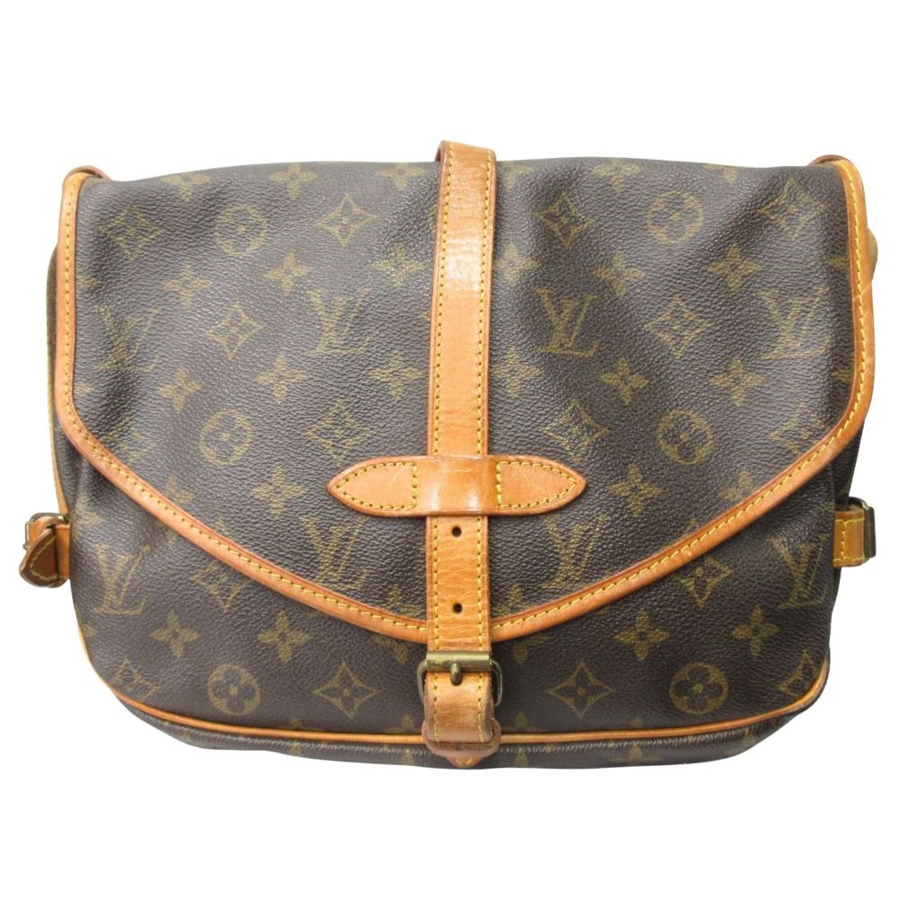 Louis Vuitton Monogram Saumur 30 Shoulder Bag Vintage Brown