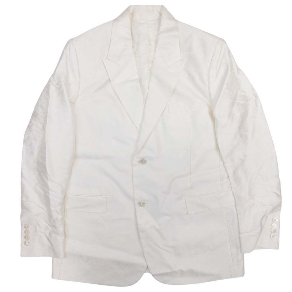 Dior Homme Silk Jacquard Tailored Jacket Peaked Lapel 2 Buttons Single